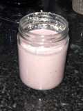 Batido de fresas, semillas de cáñamo y kéfir