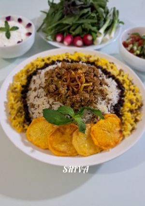 عکسی از دستور عدس پلو