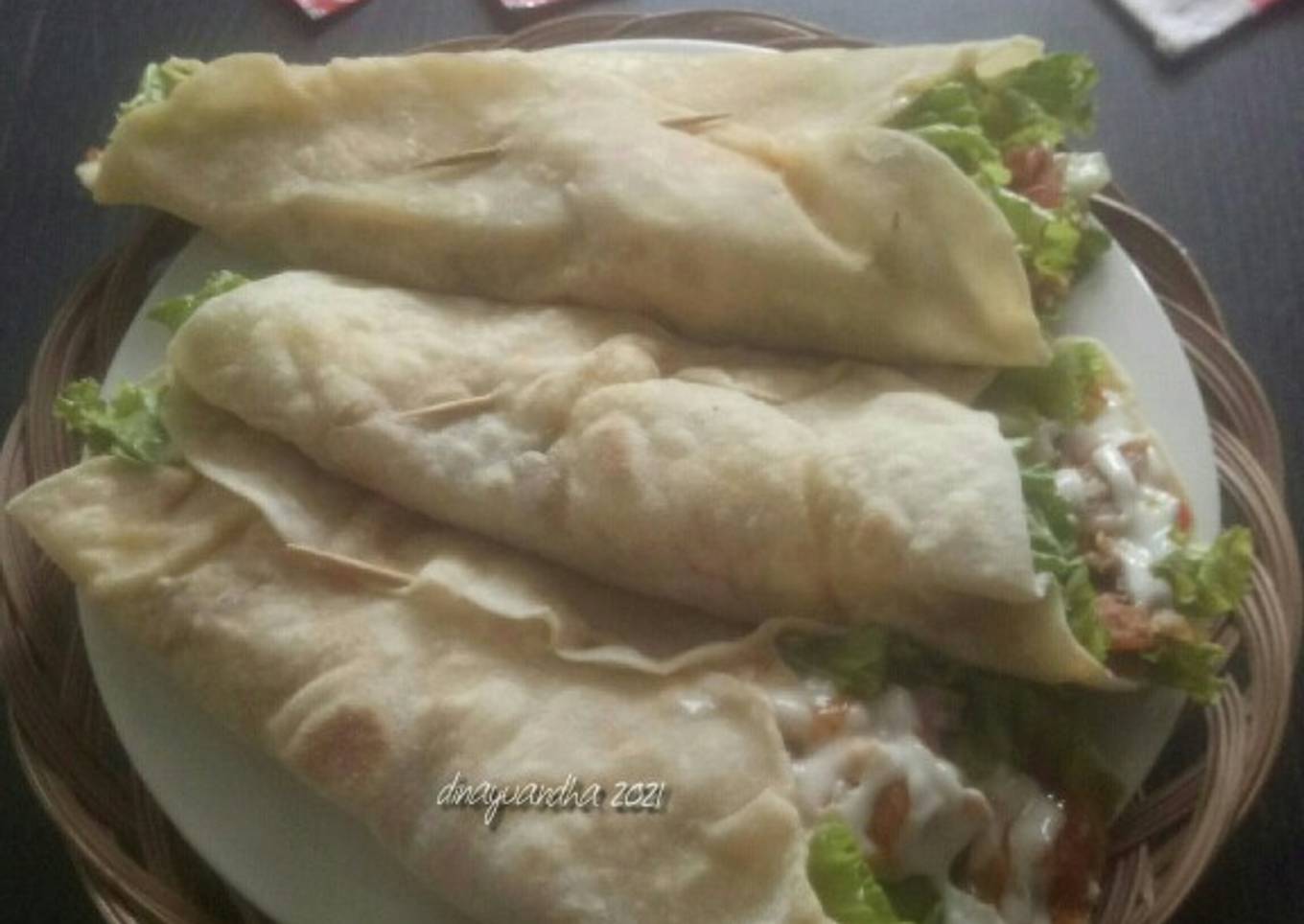 Chicken Tortilla with salad
