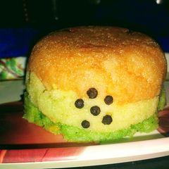 A picture of Tricolour rava Kesari.