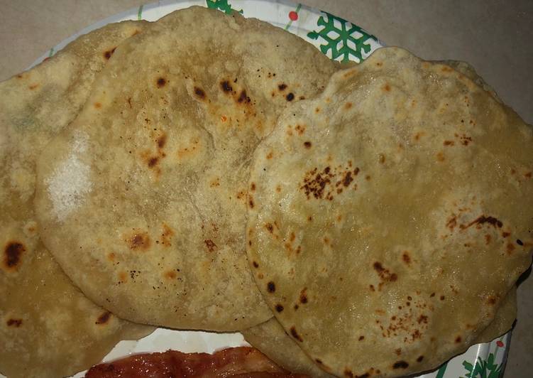 Easiest Way to Prepare Quick Roti bread (Buttery Indian flat bread)