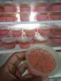 Puding susu strawbery leci