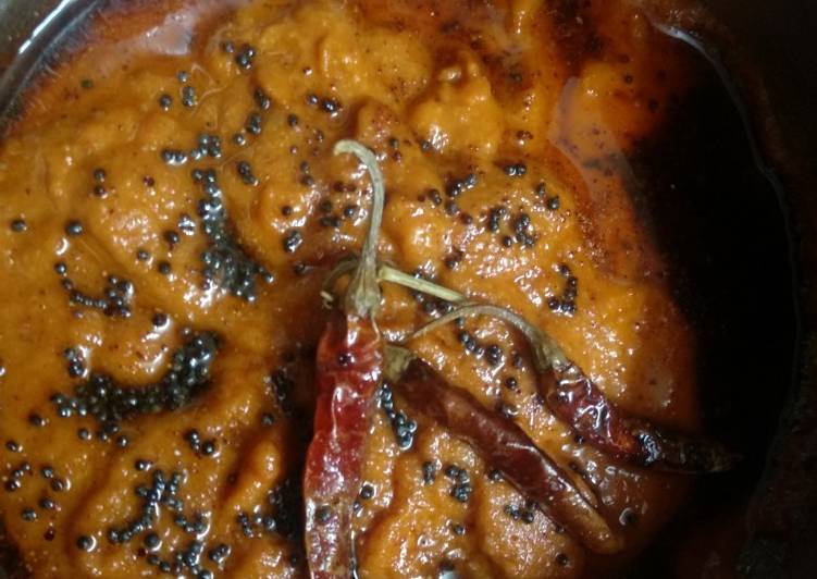 Recipe of Any-night-of-the-week Tomato - Onion Chutney South Indian recipe
