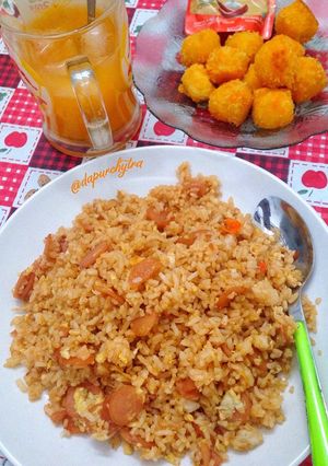 Foto resep Nasi goreng sosis pedass 🔥🌶