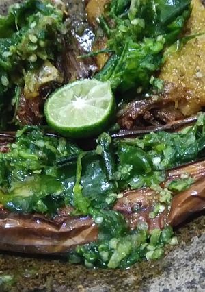 Foto resep Bebek penyet sambel ijo