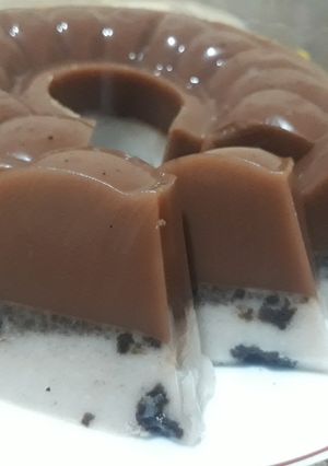 Foto resep Puding coklat lapis oreo