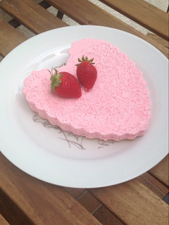 Una foto de Tarta helada de fresa