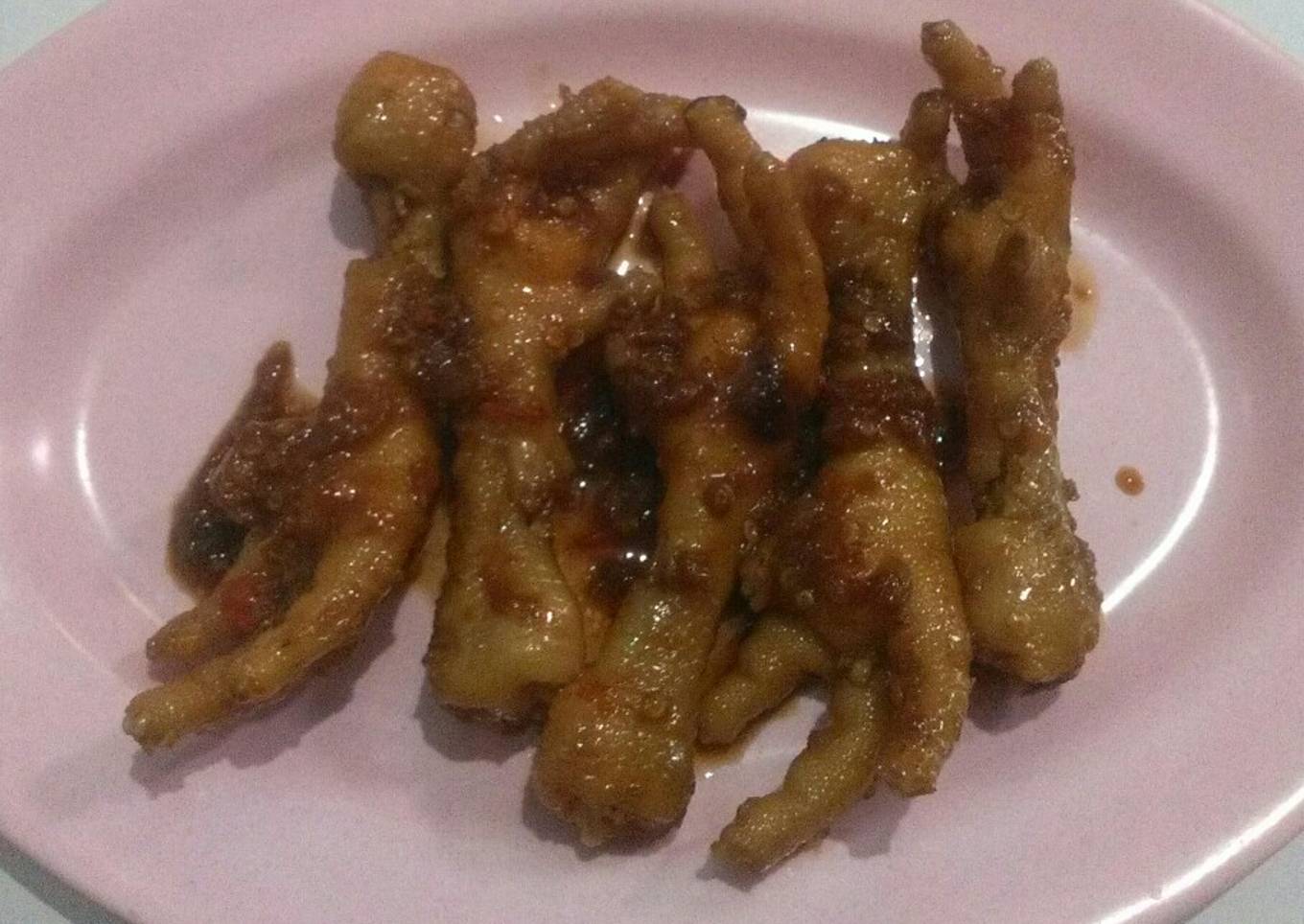 Ceker kecap pedas