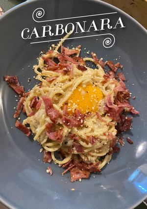 รูปของ Carbonara pasta