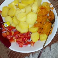 A picture of Boiled potatoes.