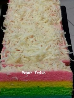 Foto resep Rainbow Cake Kukus Ny. Liem