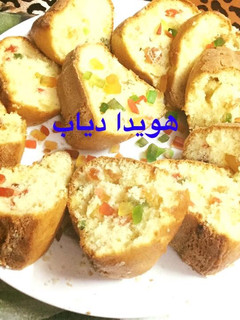 صورة لوصفة كيكه بالفواكه المجففة