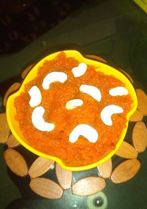 A picture of Gajar ka halwa.