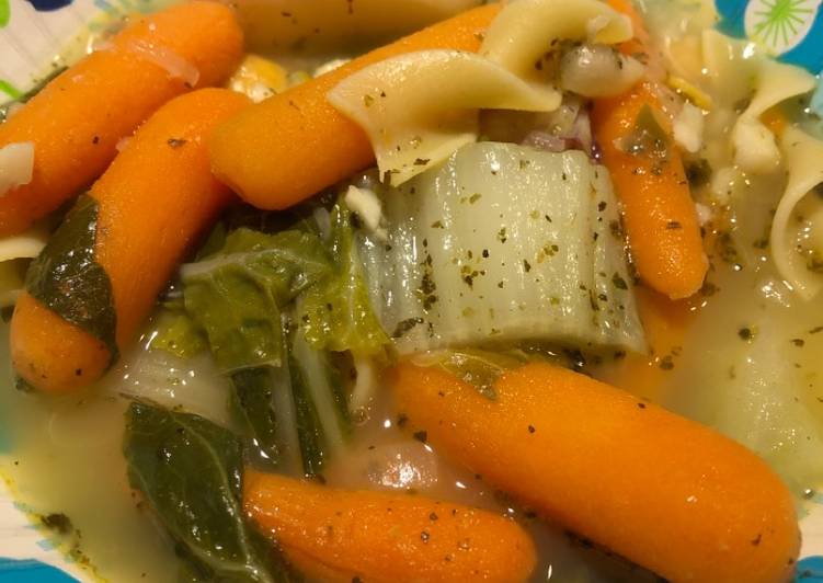 Recipe of Homemade Bok Choy Soup with Chick Peas