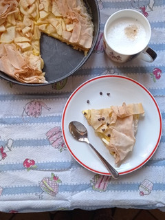 Foto di Torta veloce crema e mele