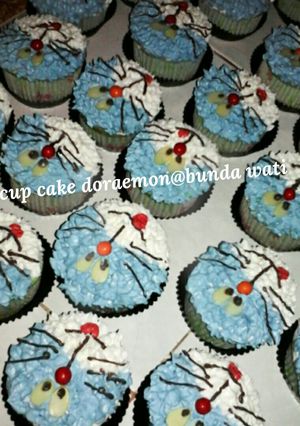 Foto resep Cup cake doraemon praktis