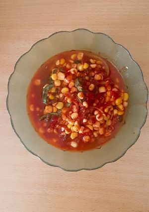 Foto resep Bayam sambal jagung