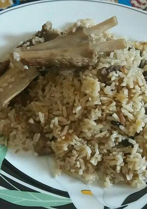 Foto resep Nasi Kebuli Daging Sapi (Magic Com)