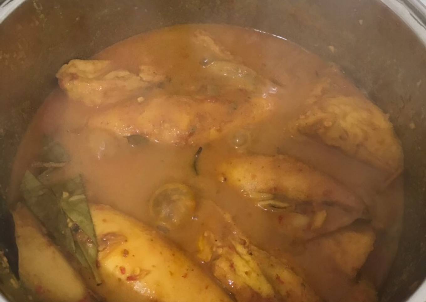 Gulai cumi special menggunakan rice cooker