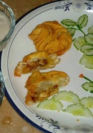 A picture of New style chicken kachori #CookpadRamadan #CookpadRamadan k sath.