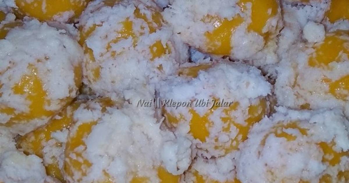 82 resep  klepon  ubi  jalar  kuning enak dan sederhana Cookpad