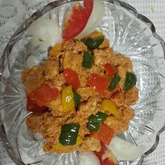 A picture of Schezwan chicken.