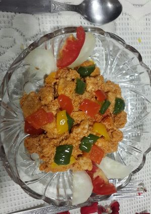 A picture of Schezwan chicken.
