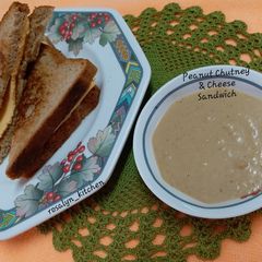 A picture of Peanut Chutney & Cheese Sandwich.
