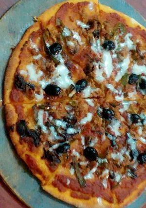 صورة لوصفة بيتزا 🍅🍕🧀🌶🍕🧀🌶🍕
