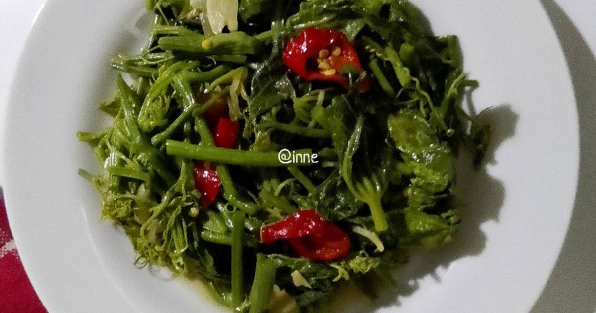 Resep Tumis Daun Pakis Saus Tiram Oleh Ine Ervina Cookpad