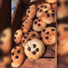 A picture of Nutella centered cookies.