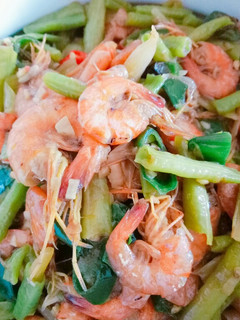Foto resep 22. Tumis Udang Kacang Panjang