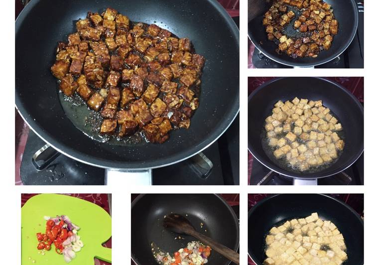 Resep masakan Tempe kering kecap ala lia | Langkah Membuat Tempe kering kecap ala lia Yang Sedap