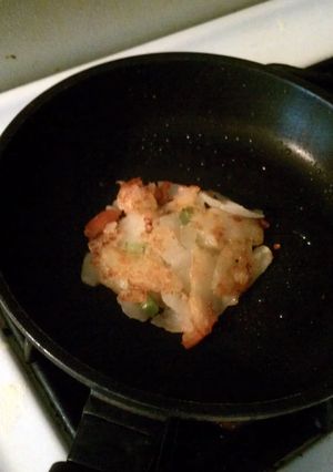 A picture of MC's home made hashbrowns.