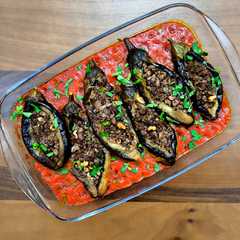 🇱🇧 شیخ المحشی (بادمجان شکم پر لبنانی) (Lebanese stuffed aubergines)-レシピのメイン写真