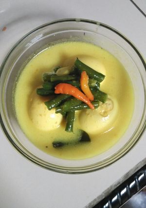 Foto resep Gulai telur kacang panjang