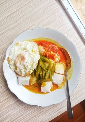 Foto resep Gulai Buncis Lontong Sayur