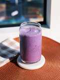 Smoothie Cremoso Arándanos! 🫐🍌🥛