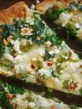 Feta-Spinach Pizza