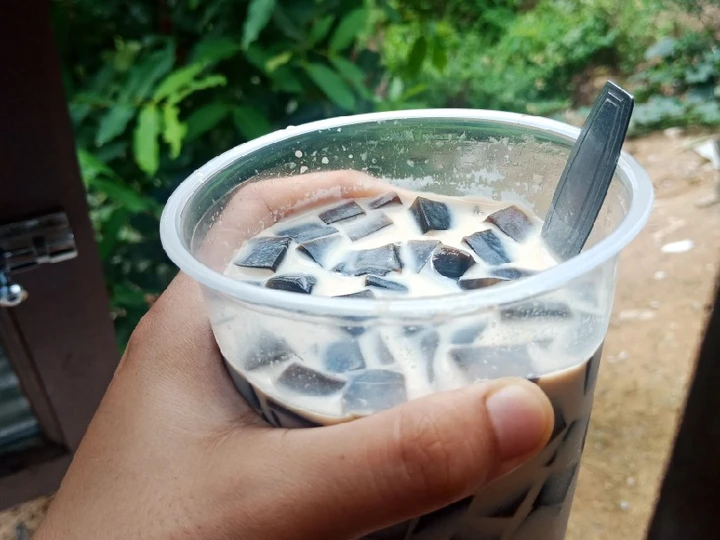 Langkah Mudah untuk Menyiapkan Resep Es capcin (Capucino Cincau) yang  Bikin Ketagihan Anti Ribet, Sempurna