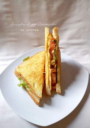 Foto resep Simple Egg Sandwich