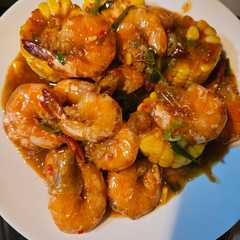 A picture of Udang Saus Padang.