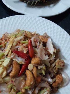 รูปของ "ยำไข่แมงดา" Spicy Horseshoe Crab Egg Salad🌶🌶🌶🔥