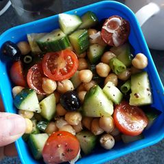 Chick pea salad A picture of Chick pea salad.