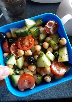 A picture of Chick pea salad.