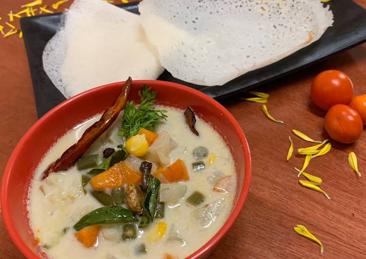 Appam and stew