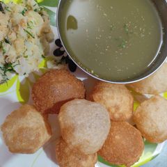 A picture of Pudina pani for pani puri.