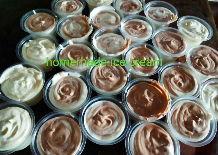 Bagaimana Menyiapkan Homemade Ice Cream Ekonomis, Lembuuut dan Jadi Banyaaak (Recomended), Lezat Sekali