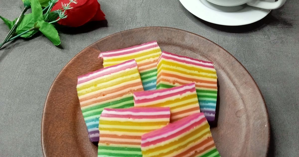 Kue Lapis Rainbow