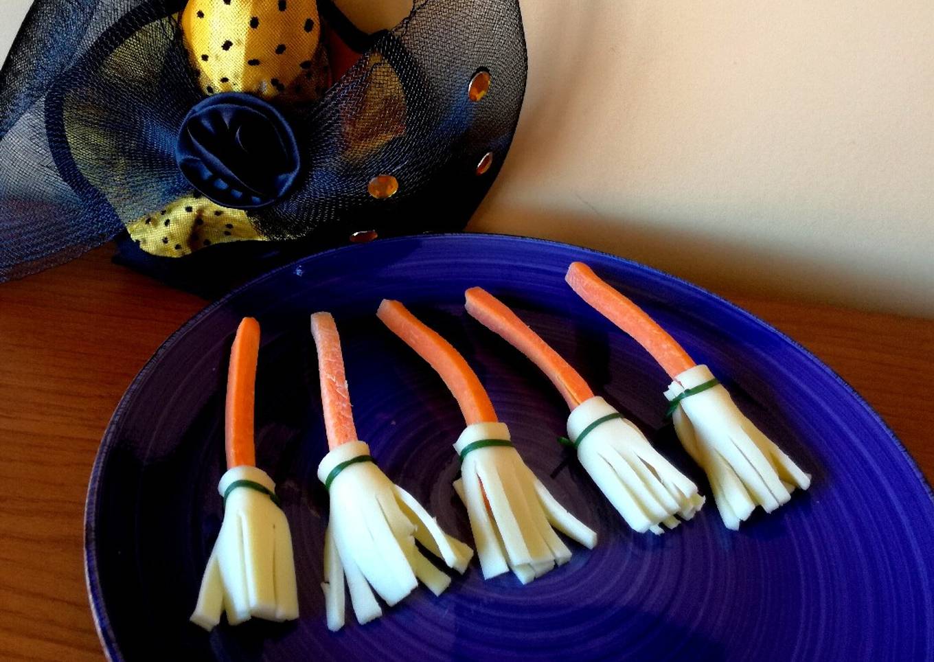 Escobas de bruja saludables (Halloween)